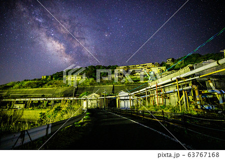 《長崎県 池島》 池島からの夏の天の川と星空 《長崎県 池島》 池島からの夏の天の川と星空 63767168