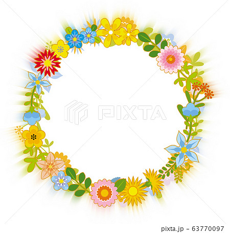 花のリース 花の環 花のリース 花の環 63770097