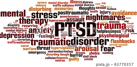 PTSD word cloud PTSD word cloud 63770357