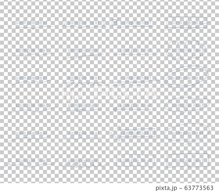 おしゃれな手書きの見出しやタイトルの装飾/素材/タイトル 63773563