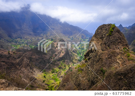 Paul Valley landscape in Santo Antao island, Cape Paul Valley landscape in Santo Antao island, Cape 63775962