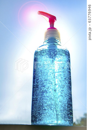 hand sanitizer gel bottle for hand hygiene corona 63776946