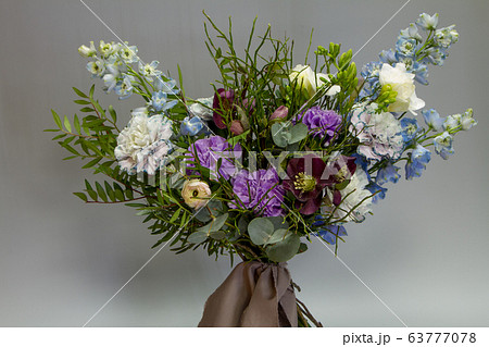 Original Provence style open bouquet, gray Original Provence style open bouquet, gray 63777078