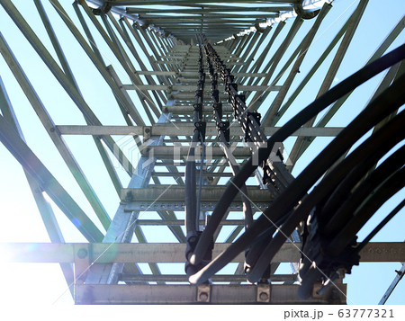 Inside the telecommunications tower 63777321
