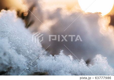 Melting Snow Spring Bokeh Background 63777986