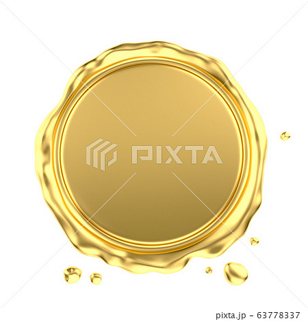 Blank Gold Wax Seal 63778337