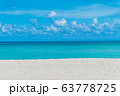 White sand beach background. 63778725