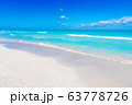 Varadero beach seascape on sunny day 63778726