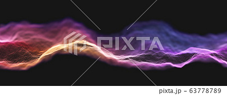 Colorful Spectrum Colors Wavy Particle Banner 63778789