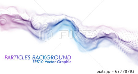 Purple and Blue Twisted Wavy Particle Wave Purple and Blue Twisted Wavy Particle Wave 63778793