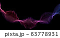 Colorful Purple and Blue Wavy Particles 63778931