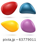 Smooth 3D Shapes on White Background 63779011