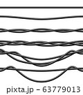 Seamless Black Electric Cables 63779013