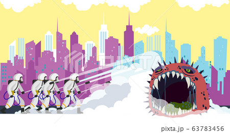 Vector illustration fight covid-19 corona virus. Vector illustration fight covid-19 corona virus. 63783456