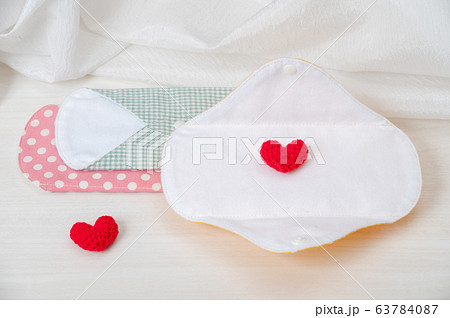 布ナプキン／生理イメージ／妊活／妊娠 63784087