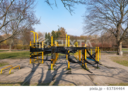 Outdoor Gym In Park Closed Do To Coronavirus 63784464