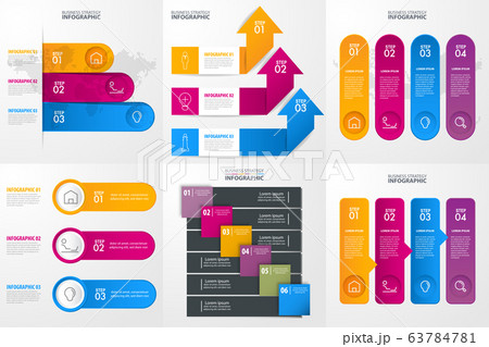 set of business infographics design template for set of business infographics design template for 63784781