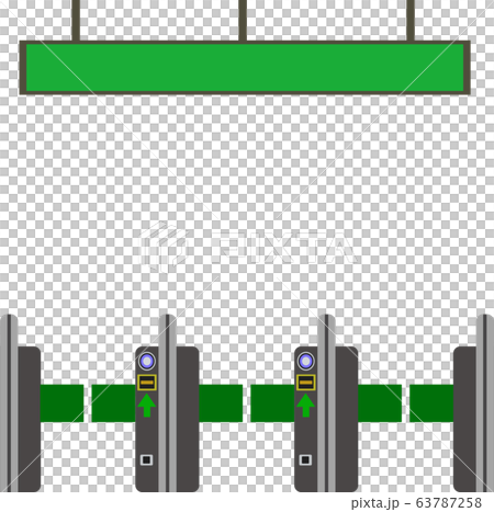 Illustration material ticket gate automatic ticket gate station electronic payment icon vector Illustration material ticket gate automatic ticket gate station electronic payment icon vector 63787258