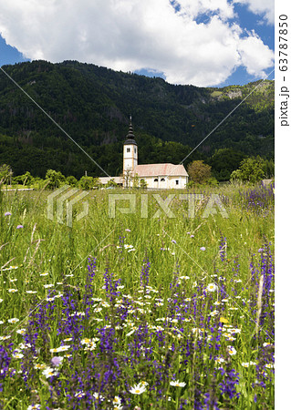 church in Jereka near Bohinj lake in Slovenia 63787850