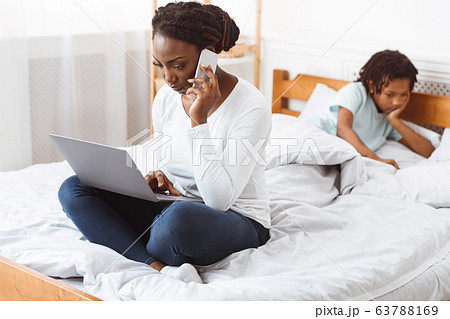 Black mother doesn't have time for her kid Black mother doesn't have time for her kid 63788169