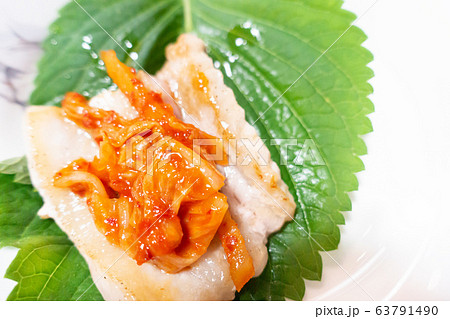 韓国料理「サムギョプサル」の写真 63791490