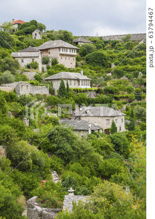 ボスニア・ヘルツェゴビナ　ポチテリの要塞から見える風景 63794467