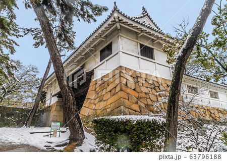 冬の福山城の風景 冬の福山城の風景 63796188