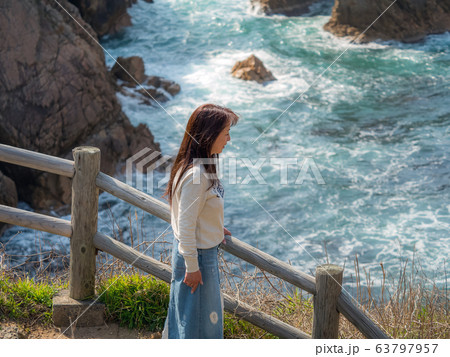 鳥取県の絶景ジオパーク 千貫松島 美しい浦富海岸 山陰海岸国立公園 世界ジオパーク 鳥取県の絶景ジオパーク 千貫松島 美しい浦富海岸 山陰海岸国立公園 世界ジオパーク 63797957