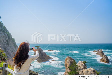 鳥取県の絶景ジオパーク 千貫松島 美しい浦富海岸 山陰海岸国立公園 世界ジオパーク 鳥取県の絶景ジオパーク 千貫松島 美しい浦富海岸 山陰海岸国立公園 世界ジオパーク 63798021