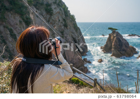 鳥取県の絶景ジオパーク 千貫松島 美しい浦富海岸 山陰海岸国立公園 世界ジオパーク 鳥取県の絶景ジオパーク 千貫松島 美しい浦富海岸 山陰海岸国立公園 世界ジオパーク 63798064