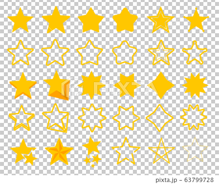 Star icon vector illustration set 63799728