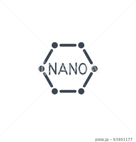 Nanotechnology related vector glyph icon. Nanotechnology related vector glyph icon. 63801177