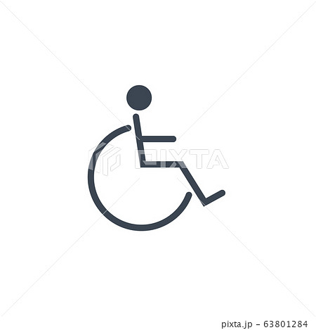 Disabled related vector glyph icon. 63801284