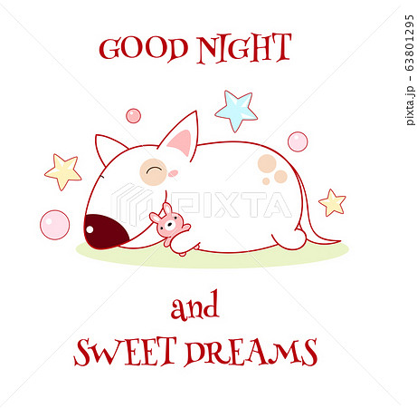 Good Night And Sweet Dreamsのイラスト素材
