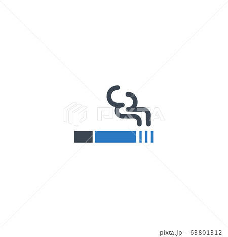 Cigarette related vector glyph icon. Cigarette related vector glyph icon. 63801312