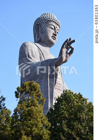 牛久大仏 世界最大のブロンズ立像の写真素材 [63801363] - PIXTA