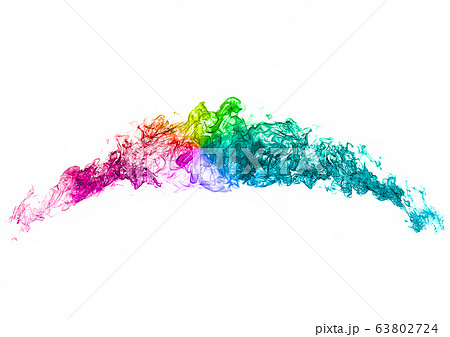 カラフルで抽象的な形の炎のイラスト素材 [63802724] - PIXTA