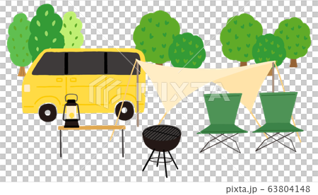 汽車露營篷布新鮮綠色 63804148