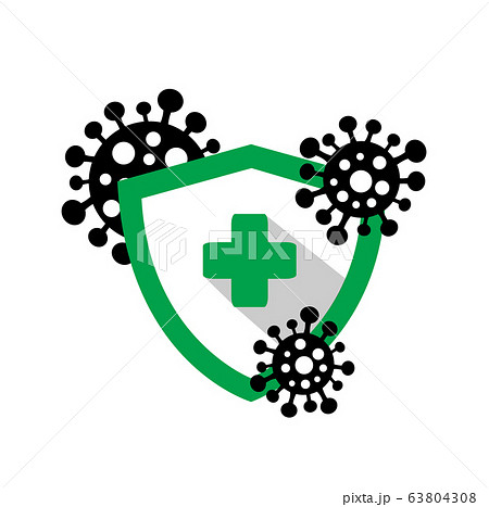 shield with a medical cross protects against dangerous viruses shield with a medical cross protects against dangerous viruses 63804308
