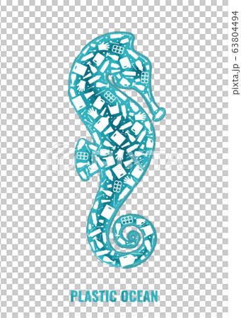 Seahorse plastic waste ocean environment problem Seahorse plastic waste ocean environment problem 63804494