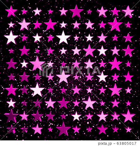輝く星と宇宙の背景 ピンクのイラスト素材