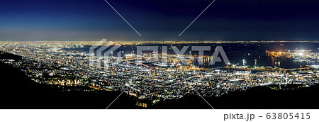 掬星台から眺める夜景、神戸市灘区摩耶山にて 63805415