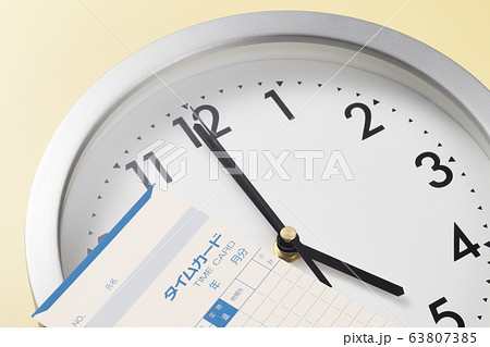 タイムカード イメージ写真 タイムカード イメージ写真 63807385