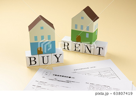 住宅イメージ　RENT　BUY 63807419