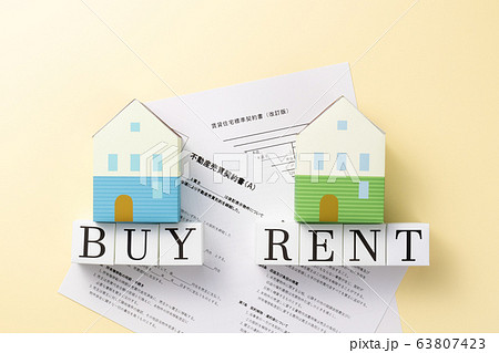 住宅イメージ　RENT　BUY 63807423