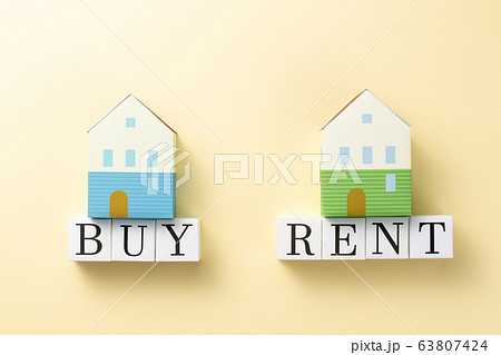住宅イメージ　RENT　BUY 63807424