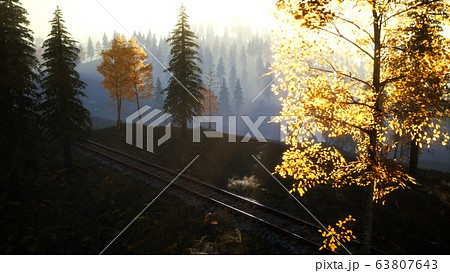 National Forest Recreation Area and the fog with 63807643