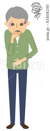 シニア男性　吐き気 63808290
