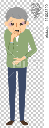 シニア男性　吐き気 63808290