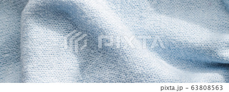 Premium blue fabric texture, decorative textile as background for interior design 63808563